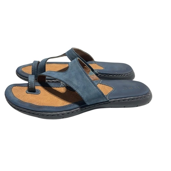 B.O.C. Born toe ring Sandals Laurina Slip On Shoes Blue size 9M - Picture 2 of 10